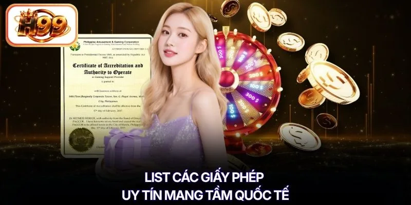 List các giấy phép uy tín mang tầm quốc tế